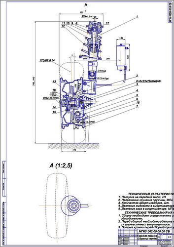 Дипломная работа на тему Передняя подвеска с регулируемой жёсткостью ВАЗ-2114