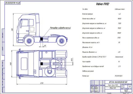Дипломная работа на тему: Установка акваретартеда на автомобиль тягач Volvo FH12