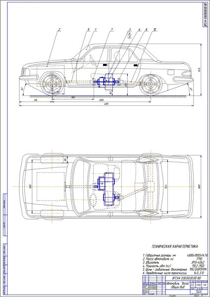 Дипломная работа на тему: Замена стандартного КПП на вариатор на автомобиле ГАЗ-3110
