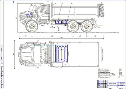 Дипломная работа на тему: Проект модернизации системы питания автомобиля Урал-5557-6121-74 для работы на компримированном природном газе