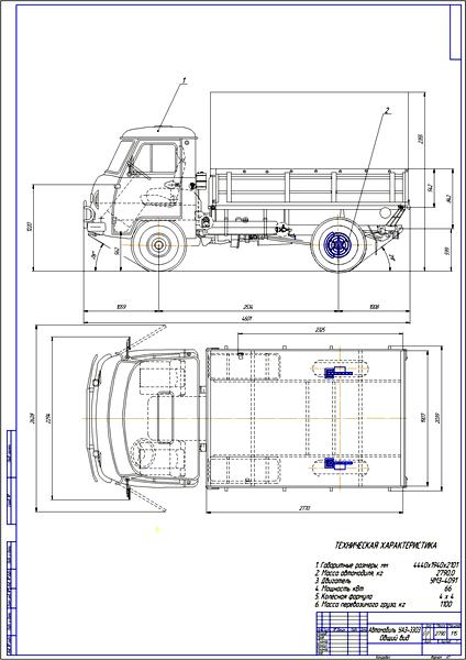 Дипломная работа на тему: Проект установки дисковых тормозов на автомобиль УАЗ-3303