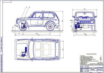 Дипломная работа на тему: Проект модернизации передней подвески автомобиля ВАЗ-2121 для внедорожного использования