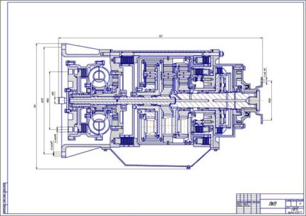 Дипломная работа на тему: Конструирование и расчет легкового автомобиля ВАЗ-2104 с гидромеханической трансмиссией