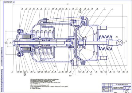 Дипломная работа на тему: Модернизация КамАЗ с разработкой тормозного привода с пружинным энергоаккумулятором
